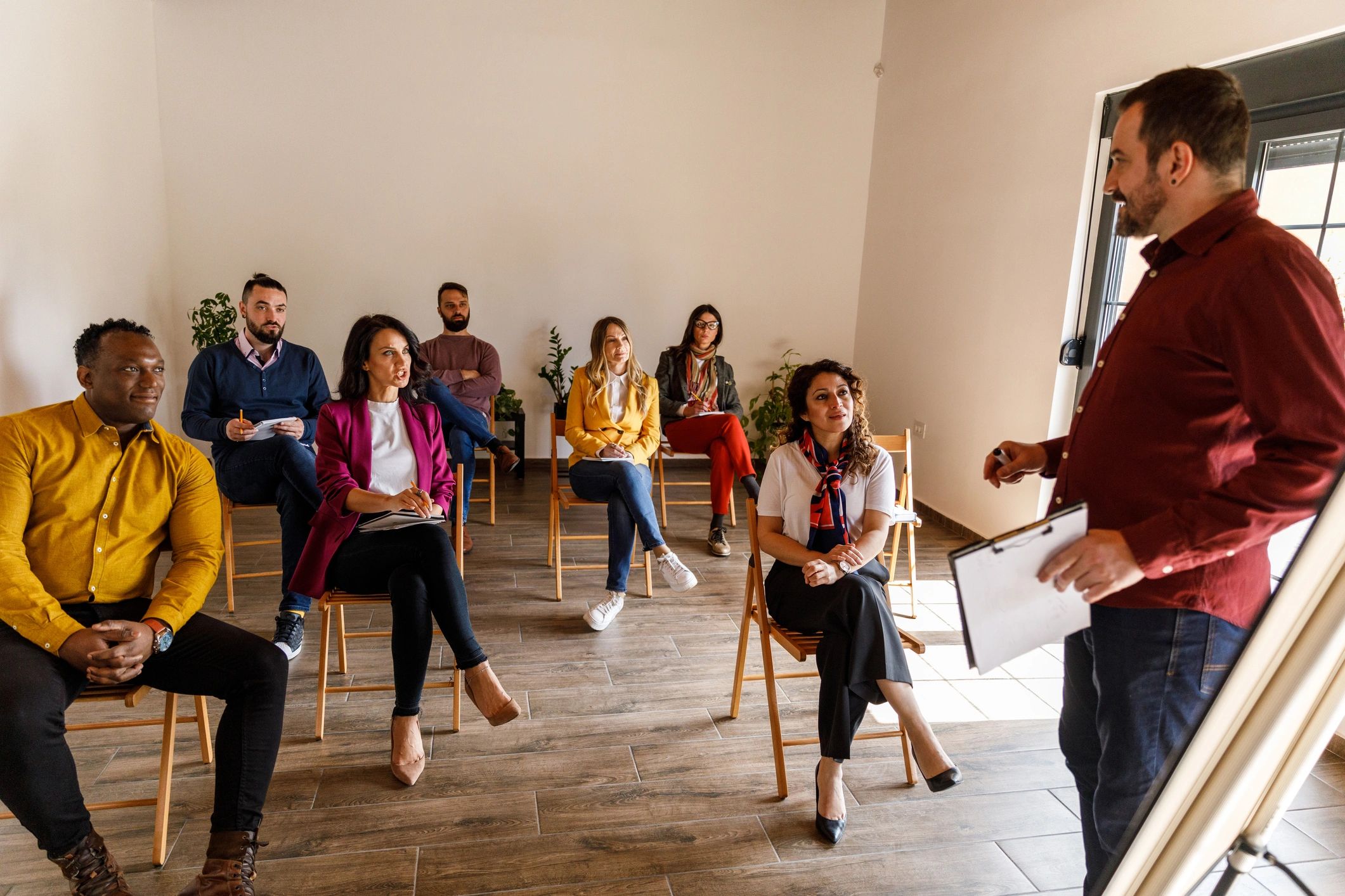 Community presentation in a town hall style meeting